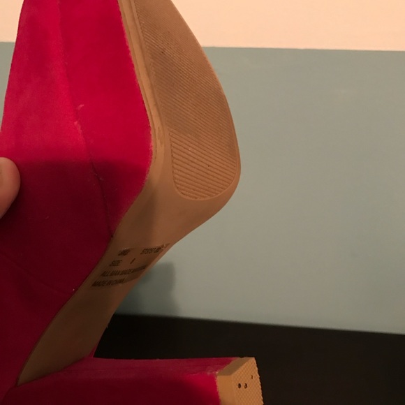 Platform hot pink heels - Picture 2 of 3